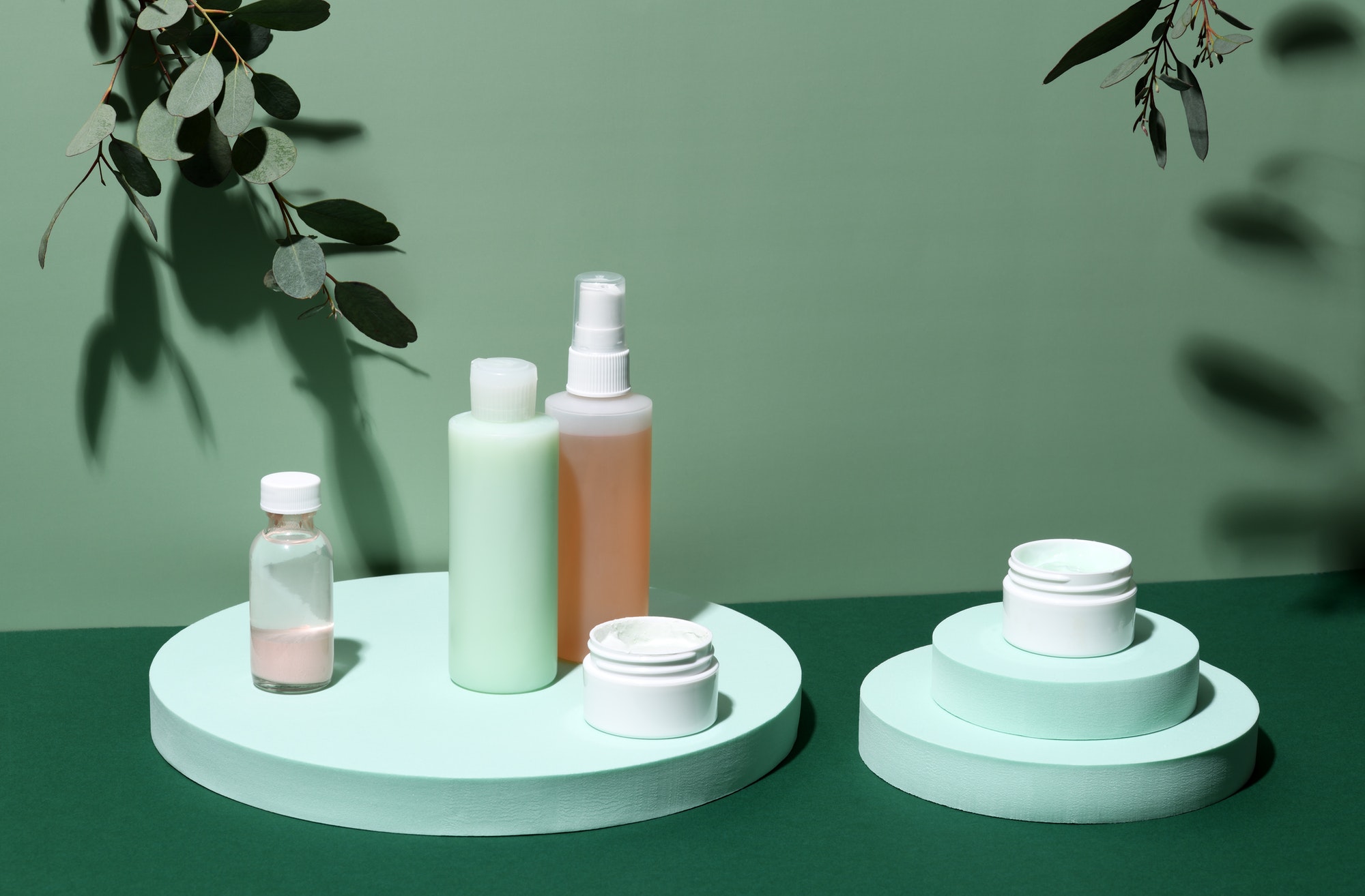 Arrangement of skin care products
